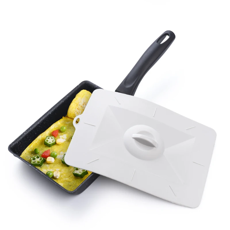 Silicone Tamagoyaki Pan Cover Egg Frying Pan Lid Japanese Pot Cover Omelette Pot Lid Cookware Accessories