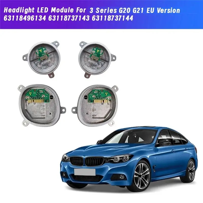 독특한 4개/세트 헤드라이트 LED 방향지시등 모듈 BMW 3 시리즈 G20 G21 EU 버전 63118496134 63118737143 63118737144