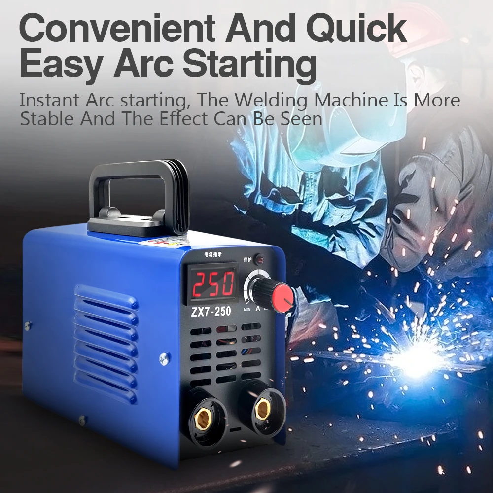 Zx7250 Portable Mini Arc Welding Machine Handheld Dc 220v 20a200a