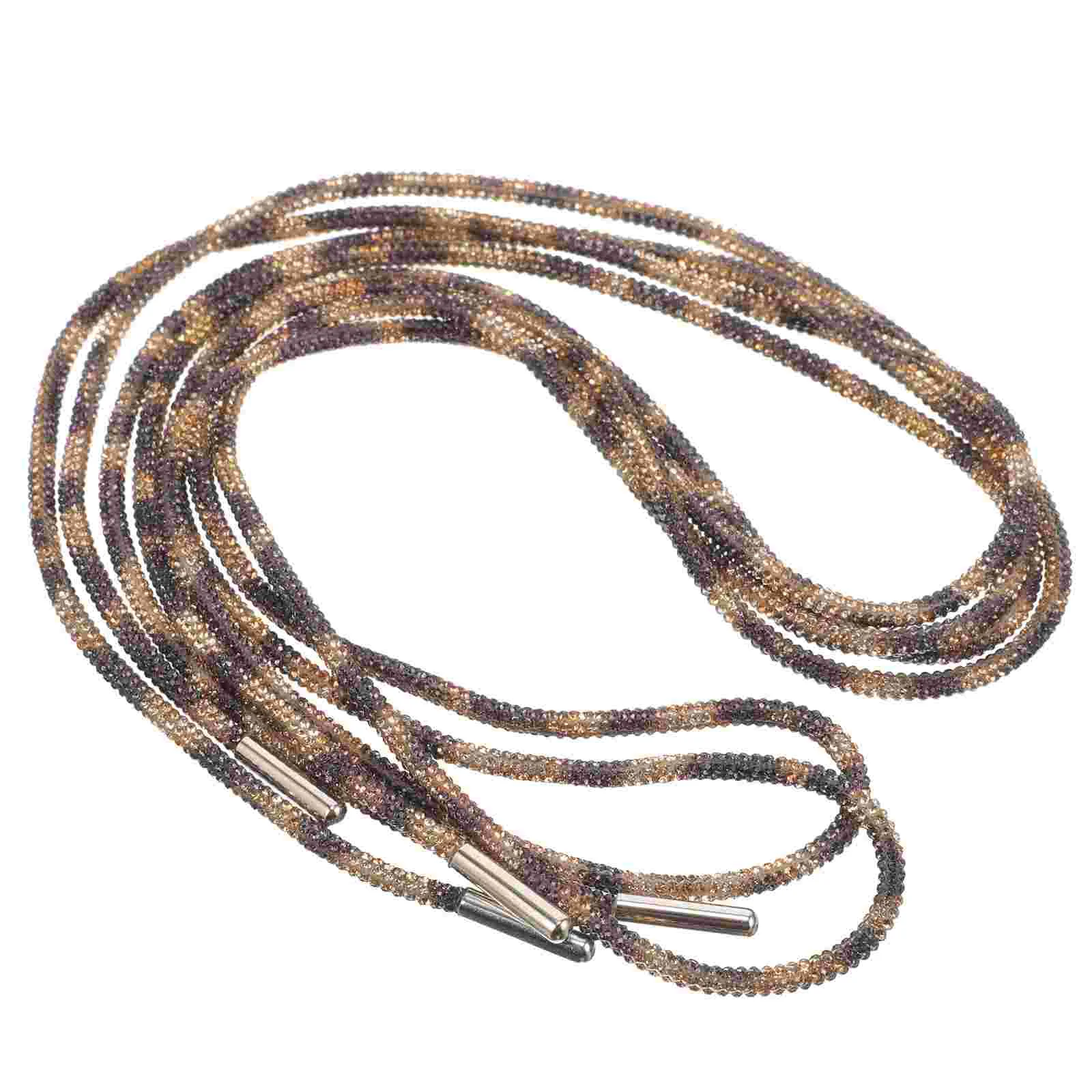 

1 Pair Rhinestone Shoelaces Women Sports Shoelaces Fashionable Shoe Straps Sneaker Shoe Laces