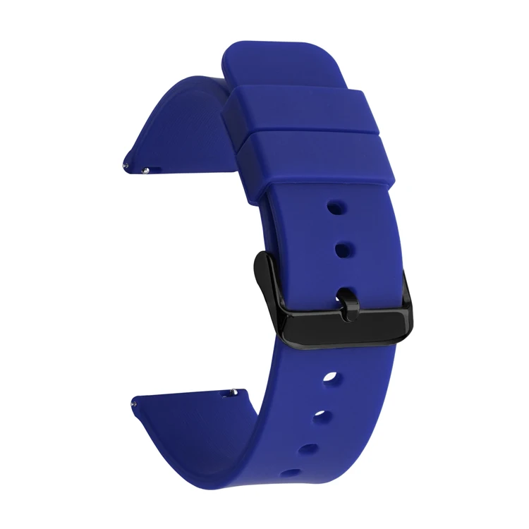 Universal Quick Release Waterproof Silicone Watch Band - Soft Rubber Replacement Bracelet (Various Sizes)