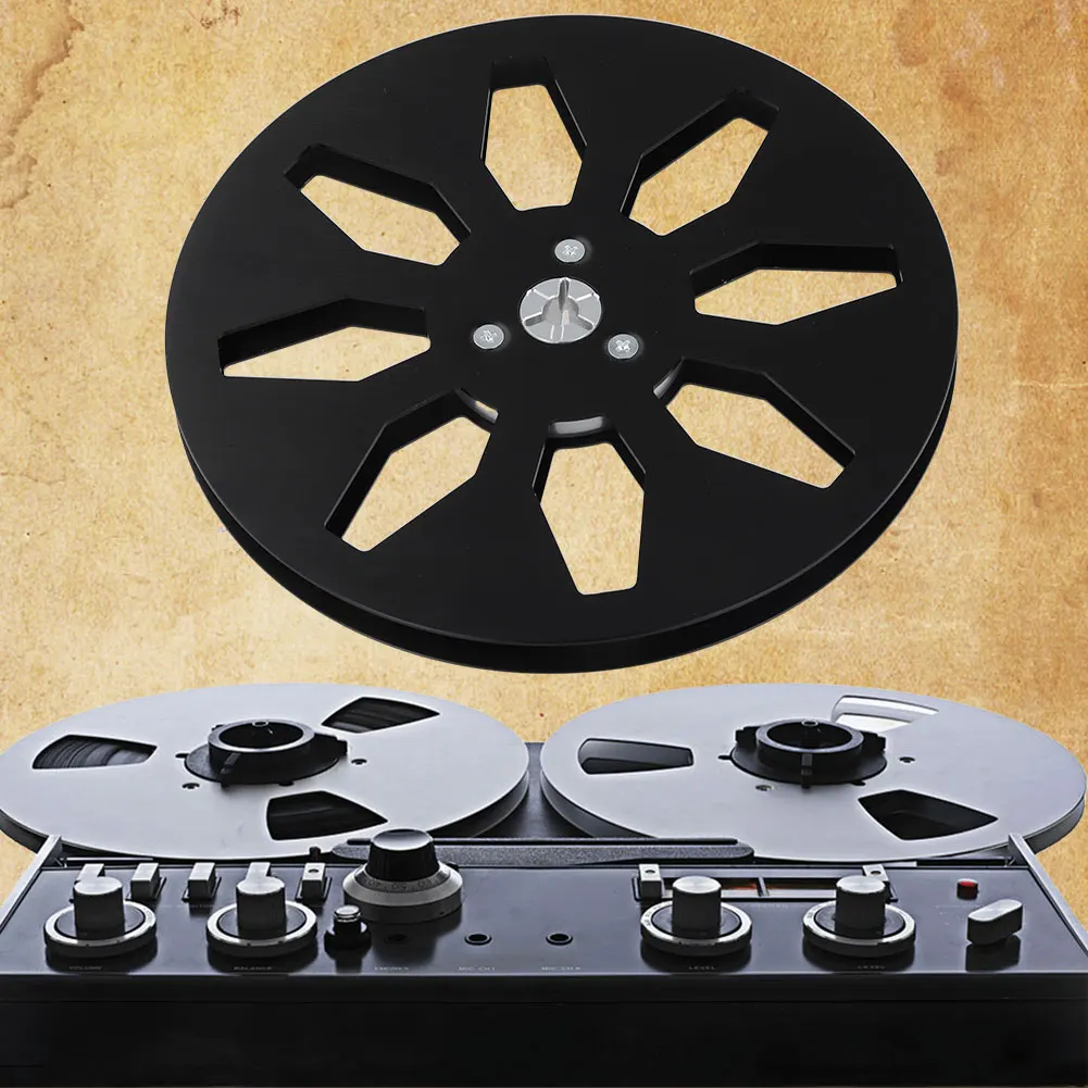 1/4 7 Inch Opener Empty Reel Aluminum Alloy Sound Tape Empty Reel Recording Tape Replacement for To Recorders