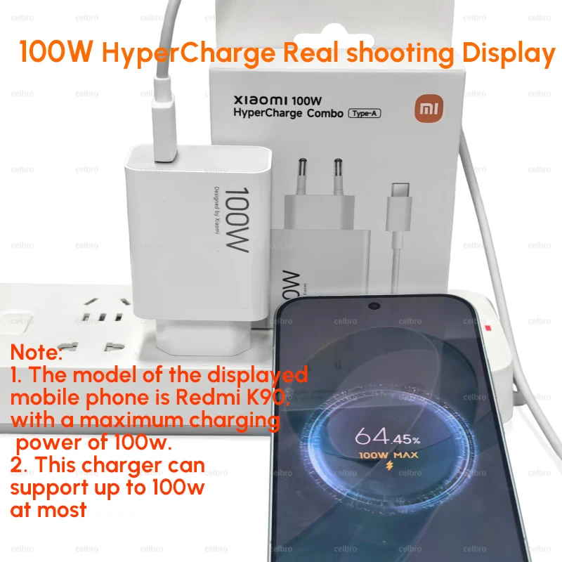 Xiaomi 17 17T Pro 100W Charger Type C Fast Turbo For Mi 15 14 Ultra Redmi...