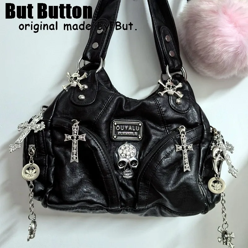 【即日発送】UUSTUDIO デザインブラックハンドバック Y2K 近未来 uustudio bag y2k punk グランジ - メルカリ