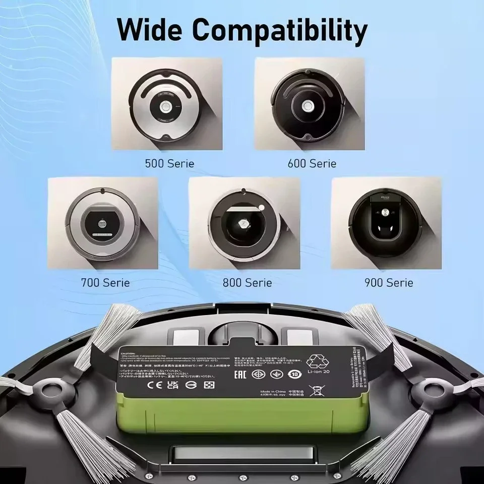 オリジナルリチウムイオンバッテリー iRobot ルンバクリーナー 900 800