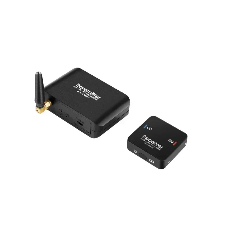 2.4G Wifi 무선 오디오 송신기 및 수신기 50M 무선 음악 오디오 어댑터 지원 돌비 3.5mm TV PC DVD 헤드폰용
