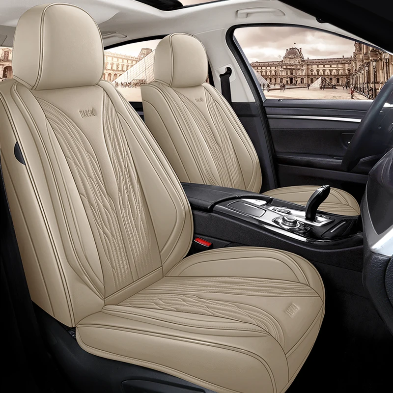 

YUCKJU Car Seat Cover Leather For Ford All Model Focus Explorer Mondeo Fiesta Ecosport Everest Fusion Edge Tourneo Kuga Mustang