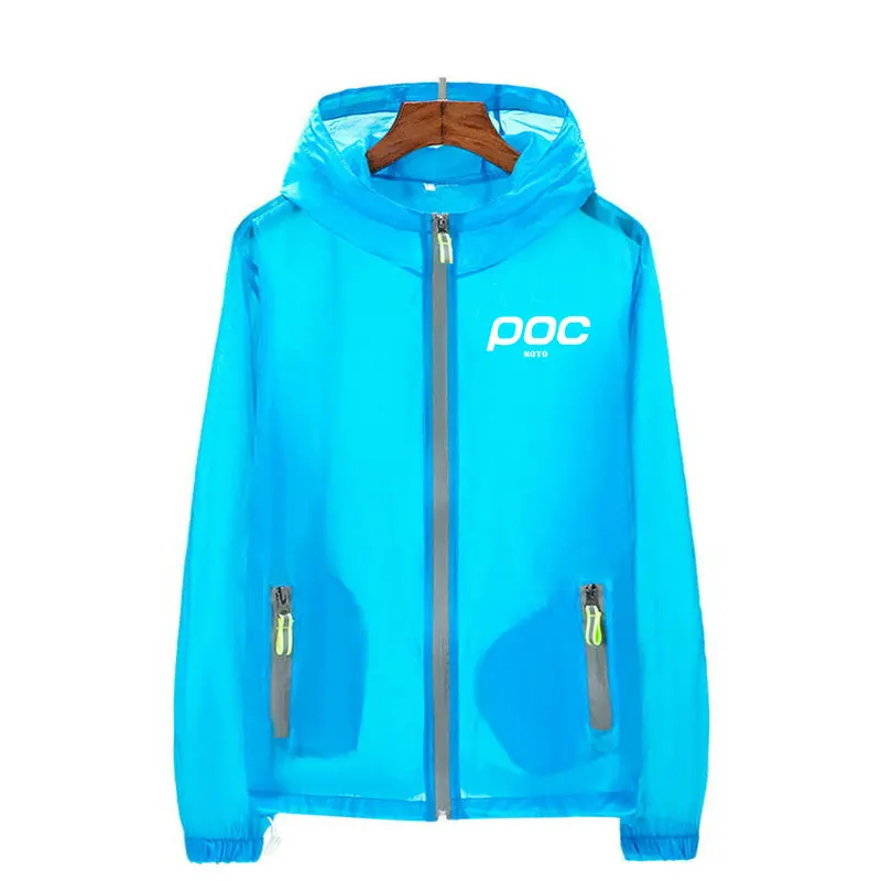 Men Women Cycling Jacket Summer Reflective MOTO POC Bicycle Riding Clothes Outdoor Sports Coat Anti UV Windbreaker Polyester