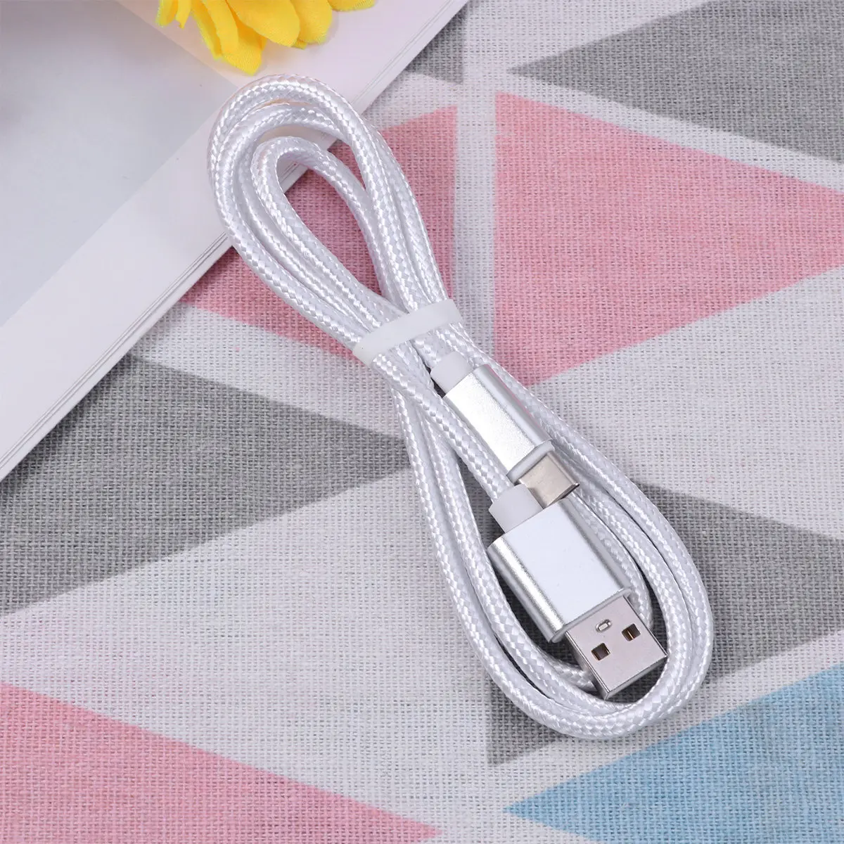 1M 헤비듀티 나일론 브레이드 USB 타입-C 케이블 3A 고속 충전 480Mbps 싱크 USB C 충전 케이블 (S23 15 그레이)