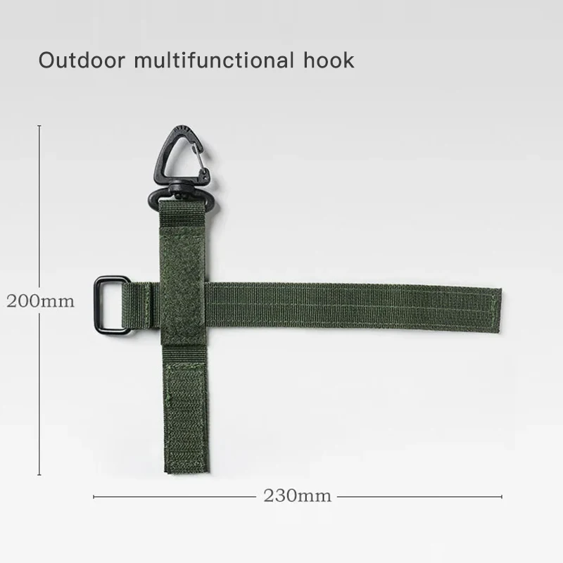 Glove hanging buckle rope storage buckle military fan tactical nylon carabiner multi-purpose outdoor glove storage tie