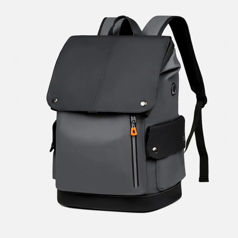 

Capacity Laptop Bag Capacity Travel Backpack with Multi Pockets Earphone Usb Charging Holes Waterproof Design for Business
