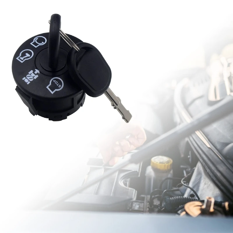 Upgraded 7-Terminals Starter Ignition Switch Keys 532193350 Compatible for Riding Lawn Mower Tractor Plastic & Metal D7YA riding lawn mower ignition switch