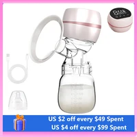 Portable Electric Breast Pump Breast Pump with LED Screen Milk Puller for Breastfeeding Low Noise 180ml Milk Bottle BPA-free 2