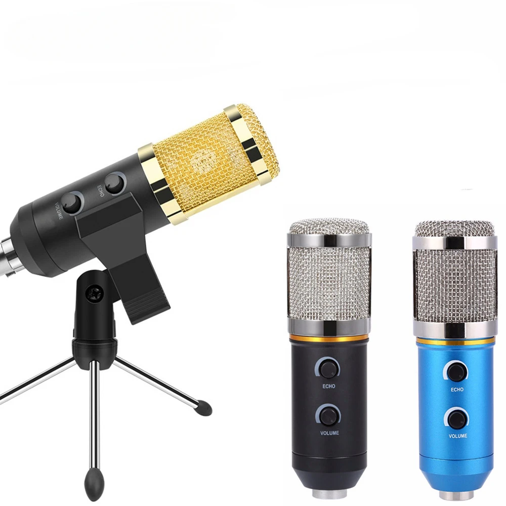 

MK-F200TL Professional condenser Microphone For Computer Studio 3.5mm Wired Stand USB MIC For PC Karaoke Laptop Recording