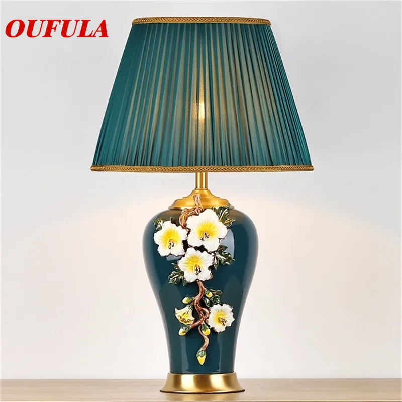 

SOFITY Ceramic Table Lamps Desk Luxury Modern Contemporary Fabric for Foyer Living Room Office Creative Bed Room Hotel