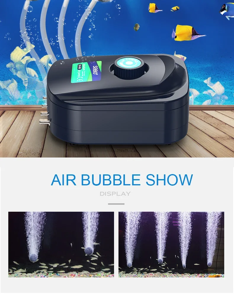 Title 5, SOBO Silent Aquarium Oxygen Air Pump Fish Tank ...