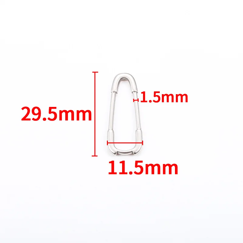 2 Teile/los Edelstahl Integrierte Büroklammer Geformt Anhänger Charms Für DIY Handgemachte Halskette Armband Schmuck Machen Liefert – Detail 1