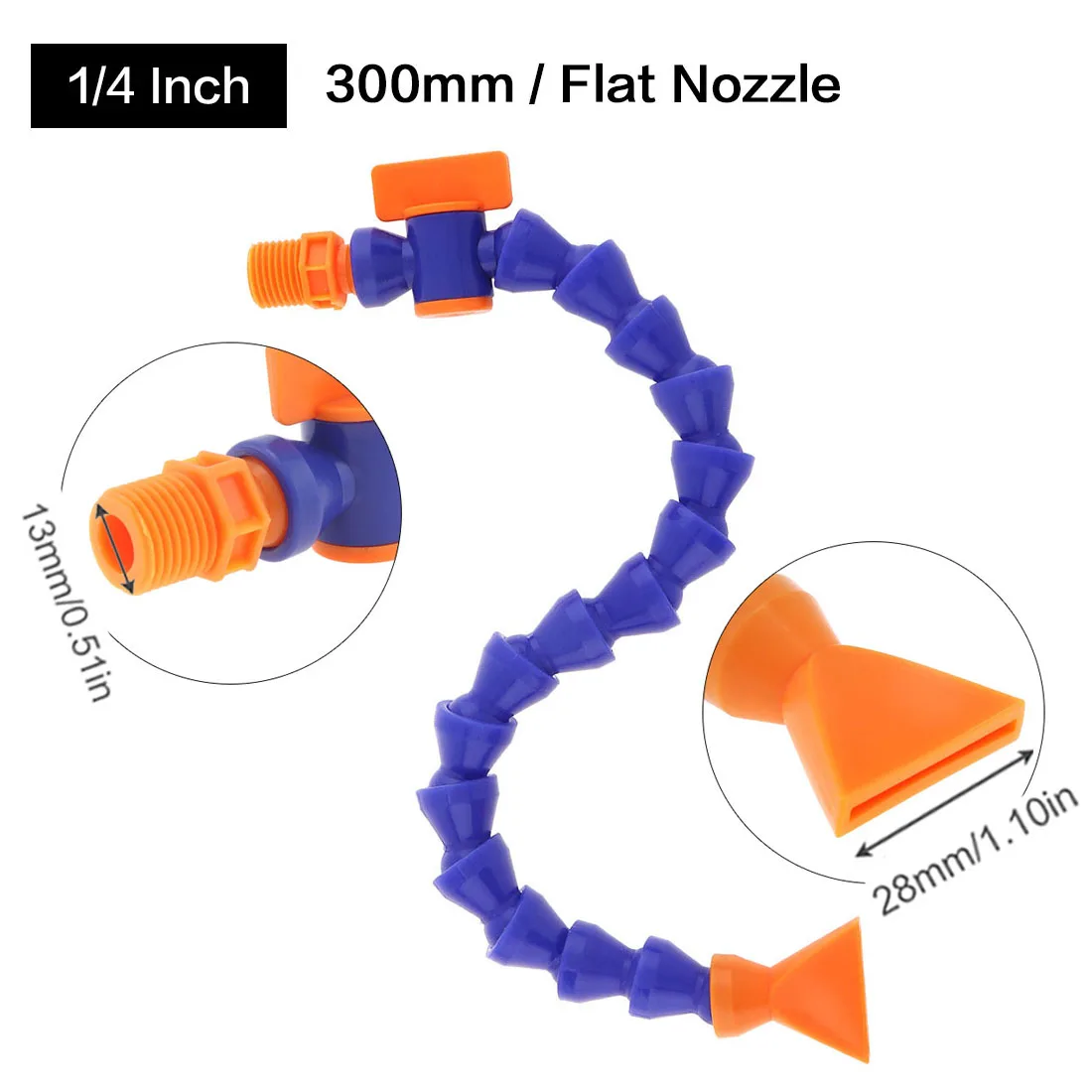 Plastic Flexible Water Oil Coolant Tube Hose Nozzle For CNC Milling Lathe Cooling Pipe