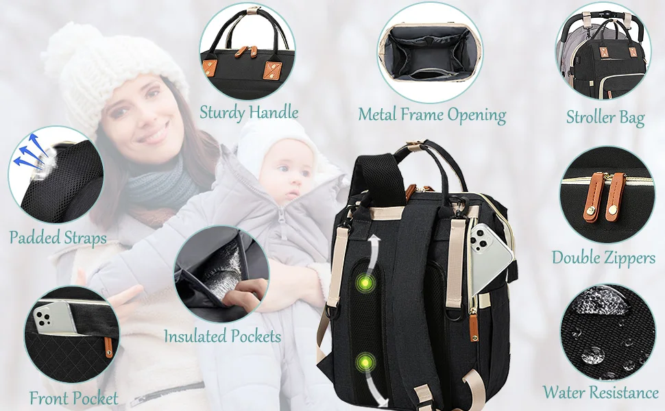 details of diaper bag baby bag