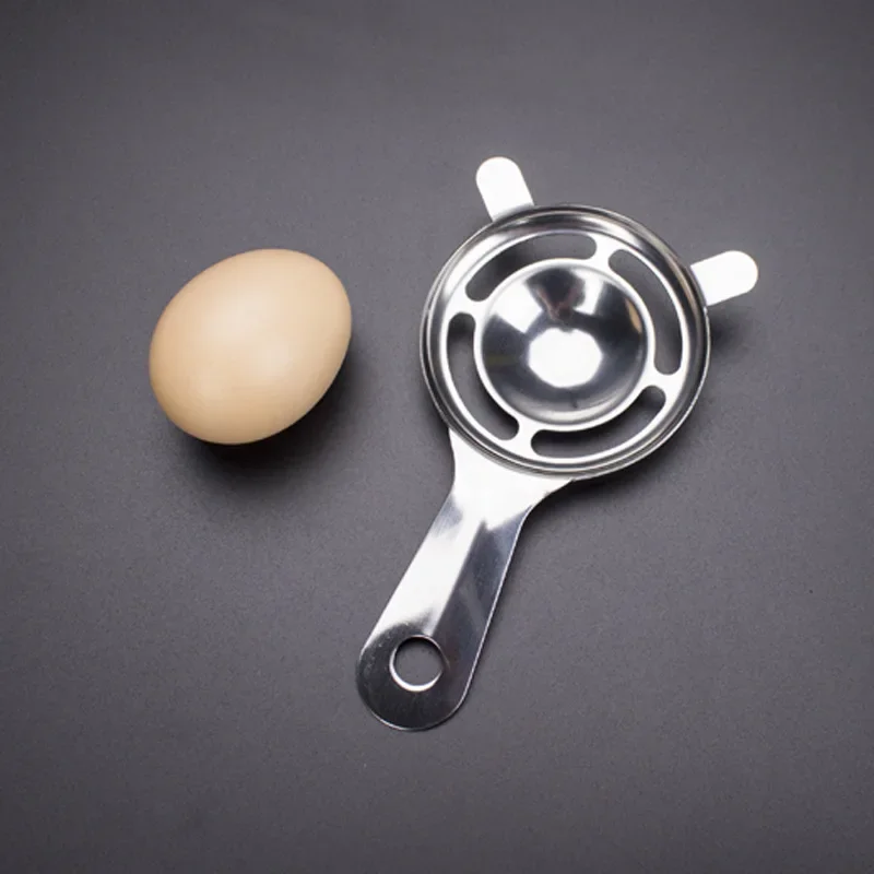 Stainless Steel Egg Separator with Egg Beater Kitchen Daily Use for Cooking Needs