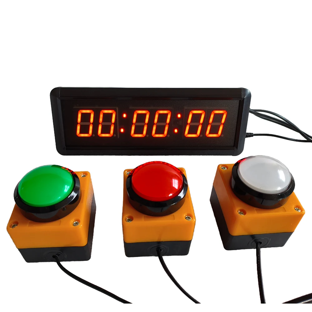 Multifunctional Button Control LED Timer Competition Training Stop Watch Counter Speech Timer Countdown Activity led countdown clock