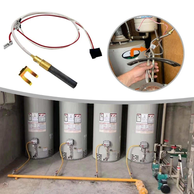 Gas Thermopile Assembly for Gas Water Heater Boilers Thermopile Replacement Water Heater Assembly 100112330