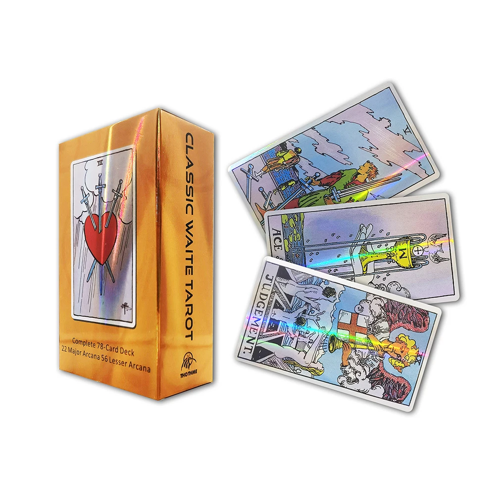 Shining English Tarot Deck for Beginners Cards Boardgame Divination