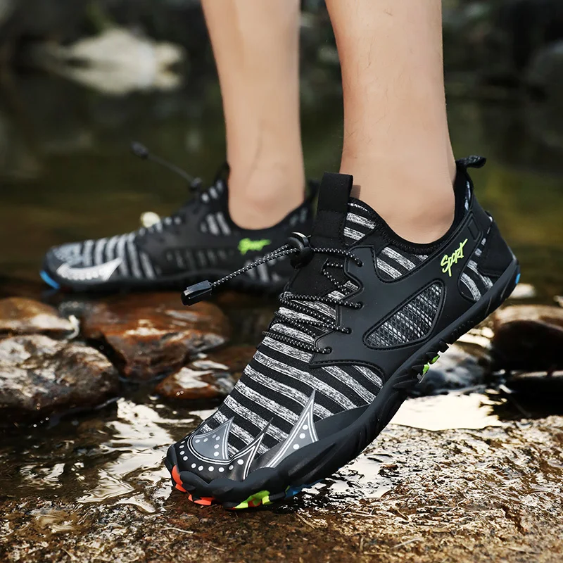 Men Women Aqua Shoes Drainage Water Shoes Beach Wading Swim Sandals Quick Dry Boating Barefoot Diving Fishing Surfing Sneakers