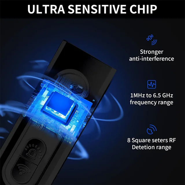 MINI T15 Multifunction Camera Detector GSM Audio Error Finder Car GPS Signal RF Tracker Detect Wireless Cam Lens Device Finder 6