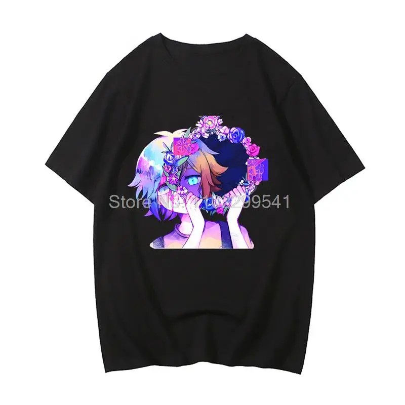 

Omori Game Kawaii Print T-shirt Streetwear Men Women Fashion Oversized T shirt Harajuku Aesthetic Ulzang Tshirt Cotton Male Tees