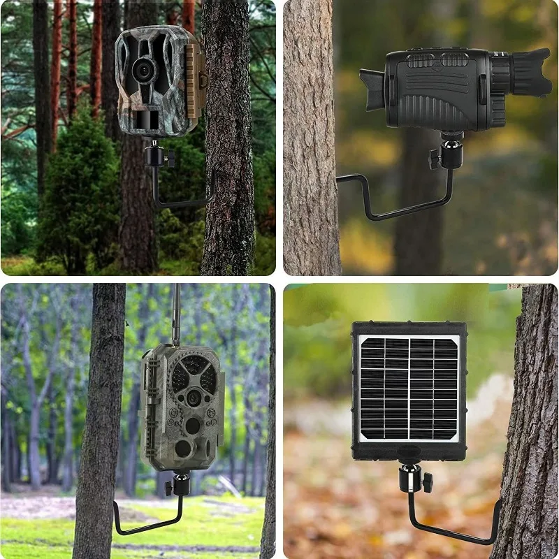 Universal M5 1/4 inch Scouting Trail Hunting Camera Mount Holder Adjustable Tree Stand Screw Solar panel Charger Night Vision hunting trail camera trail camera