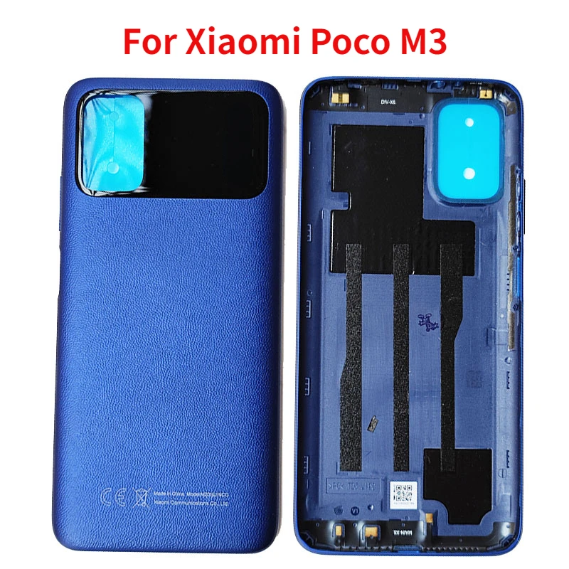 

Original New Back Cover For Xiaomi Poco M3 M2010J19CG Battery Cover Rear Door Housing Back Case with Logo
