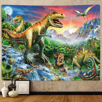 Jurassic Dinosaur Wall Tapestry 1