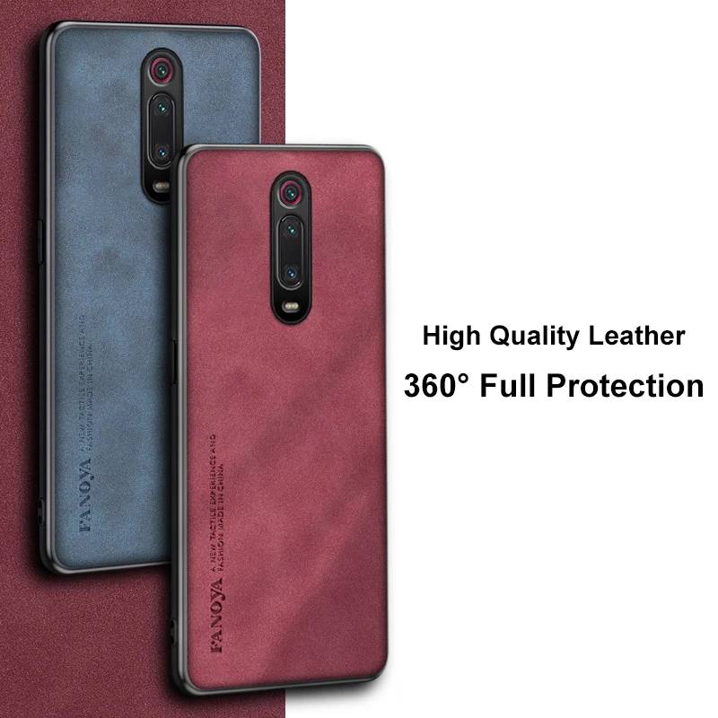 Luxury PU Leather Matte Silicone Phone Case - Business Protection Cover