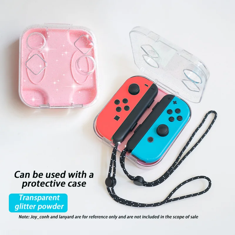 Joy con,左と右のハンドル,透明なクリスタルカバー,スイッチ付き保護
