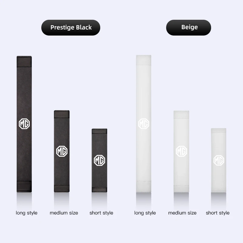 2개 세트 자동차 안전벨트 스웨이드 가죽 어깨 보호 커버 (모리스 가레지 MG MG3 MG5 MG6 MG7 GT GS 헥터 HS ZS ZX EZS EHS 용)