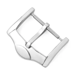 Premium Stainless Steel Metal Pin Buckle (Silver 14mm)