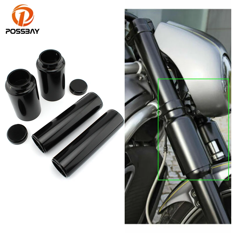 

Motorcycle Upper Lower Front Fork Cover Tube Cap Kit for Harley Davidson V-Rod NIGHT ROD 2007-2011 Protector Sleeve Accessories