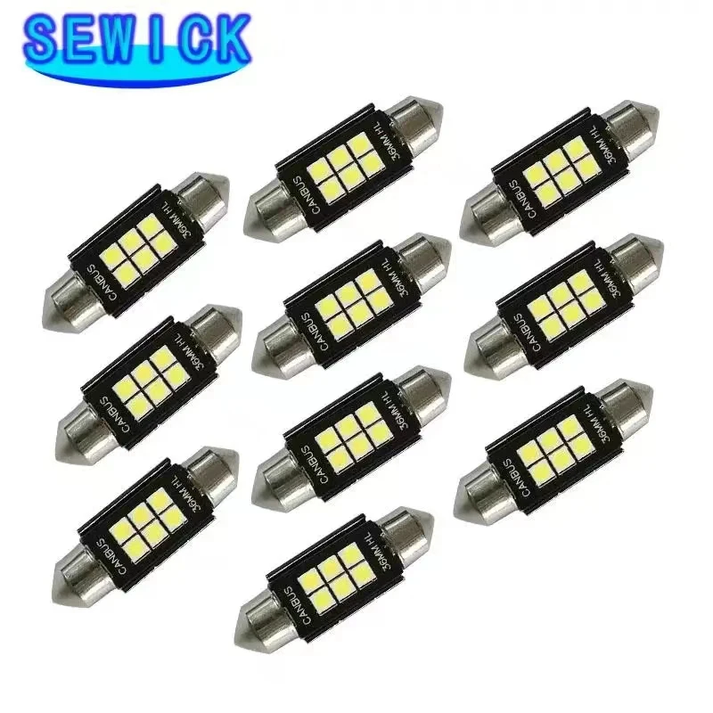 Canbus   LED  Festoon-31MM, ڵ ׸  , 12V, C5W, C10W, 36mm, 39mm, 41mm, 3030 6SMD, 100 