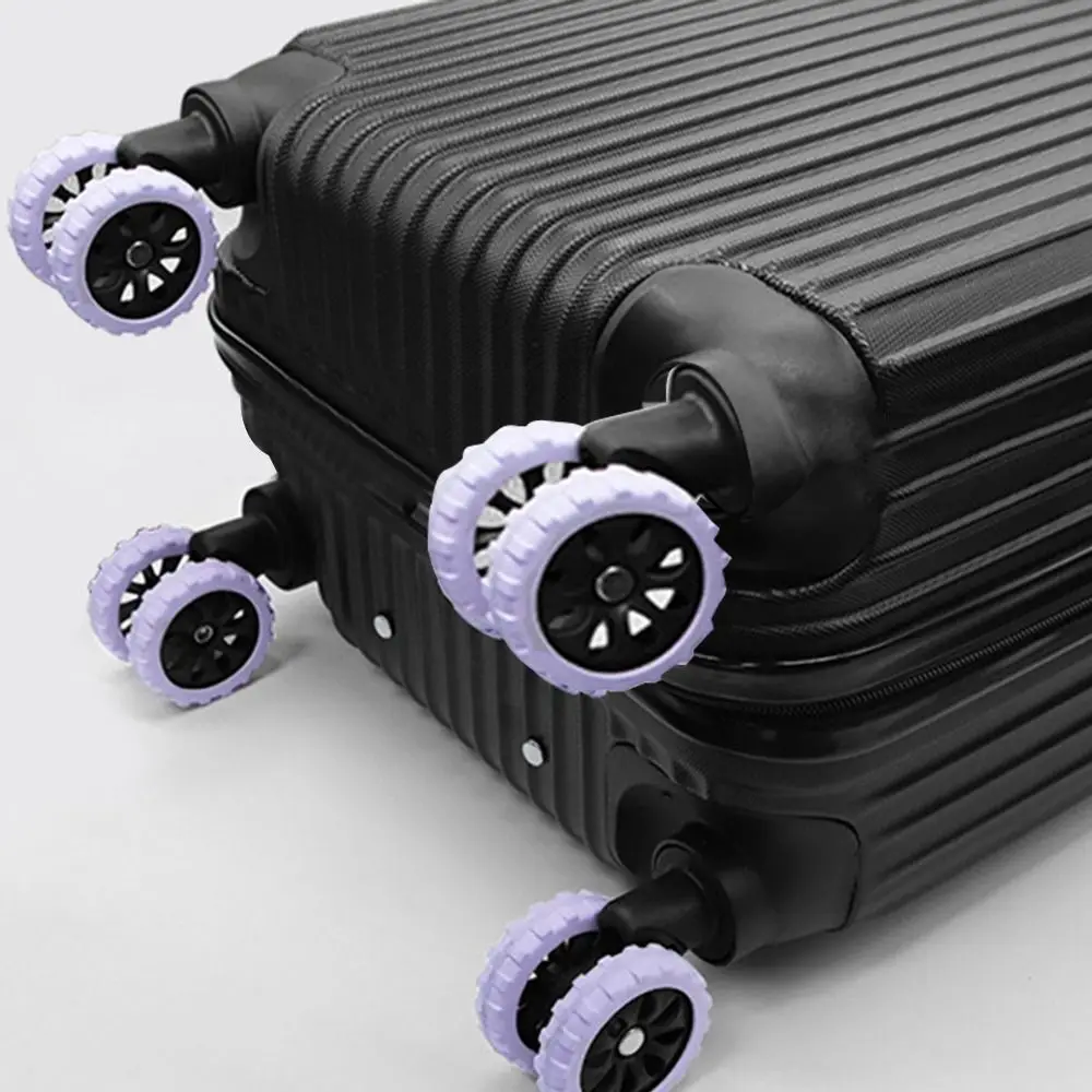 8-Piece Luggage Wheel Protection Set with Silent-Glide Casters