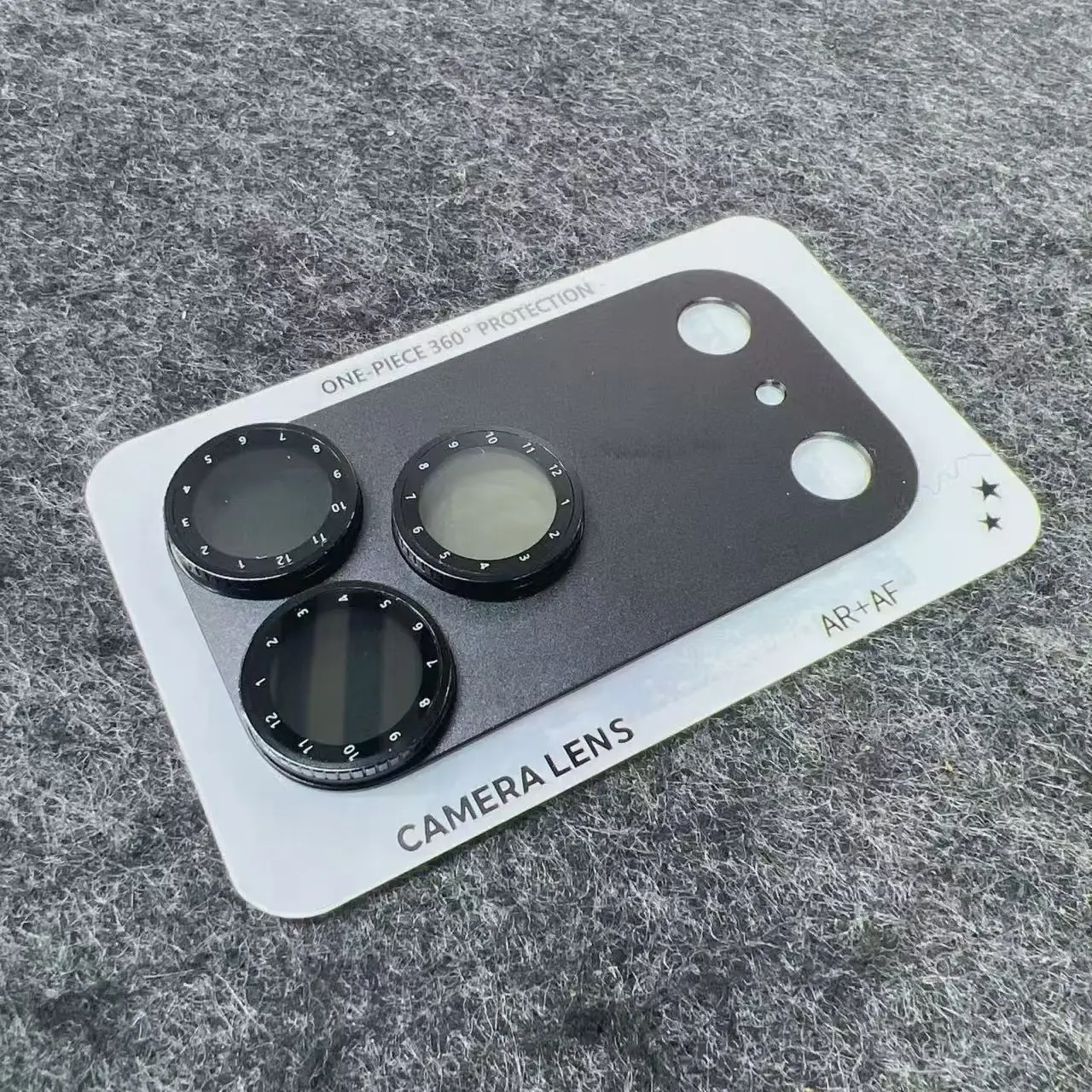 Durable Metal Camera Lens Protector with 9H+ Tempered Glass Shield