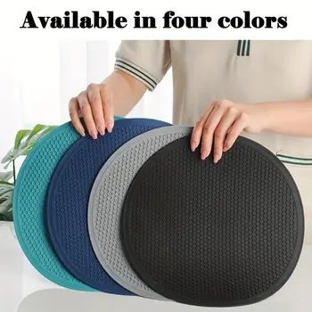 1/4PCS Round Placemats Restaurant Hollow decoration Meal Mat Anti-hot Dining Table Line Mat Steak Plate Pad