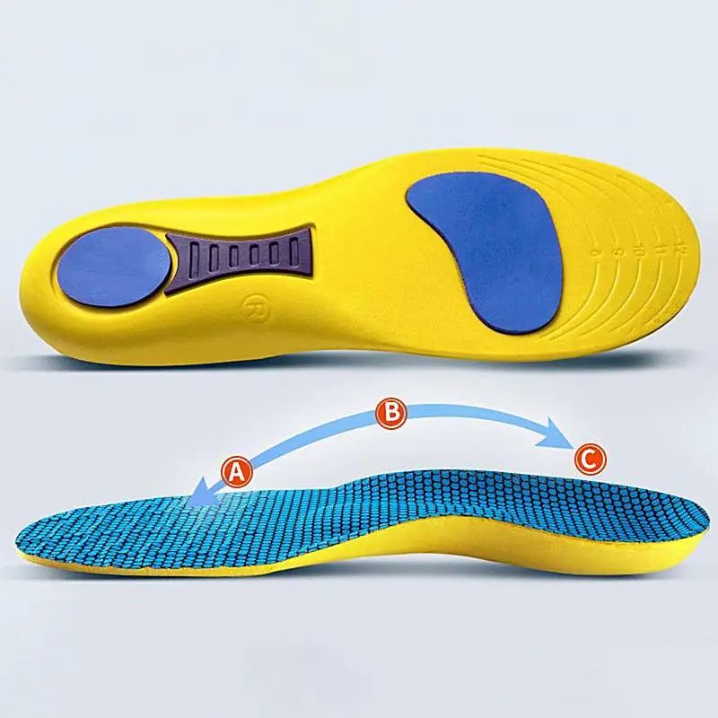 Comfort Insoles For Flats Casual Shoes Inserts Arch Support Insoles Shoe Inner Soles For Work Athletic And Hiking Shoes