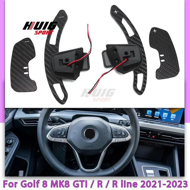 Carbon Magnetic Shift Paddle For VW Golf 8 MK8 GTI / R / R line 2021-2023  Steering Wheel Paddle Shifter Cover Trim Replacement - AliExpress