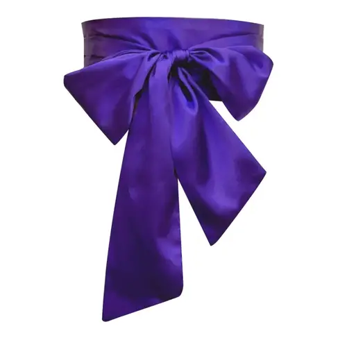 Satin Silk Bow Corset Waist Belt Wide DIY Bowknot Fabric Ribbon Cummerbunds Decorative Waist Cover For Women Lady Girl Bridal - Image 13
