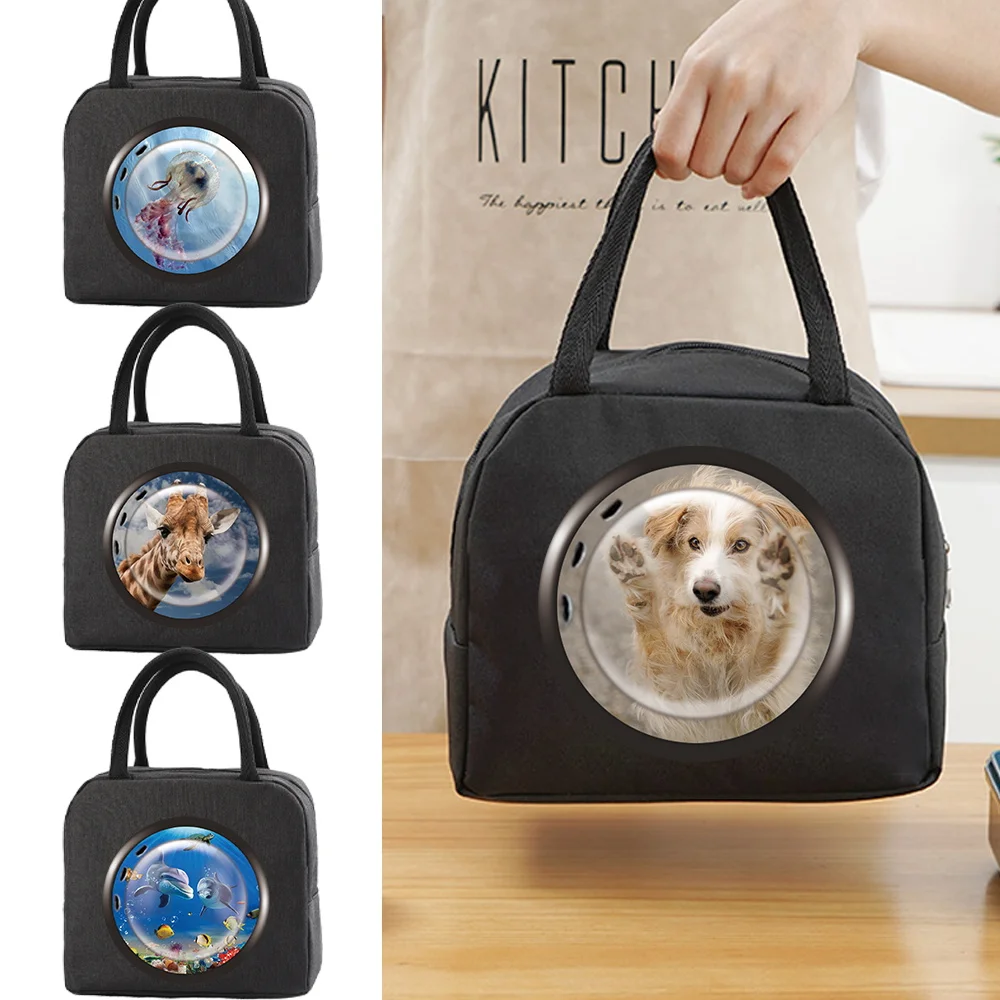 

Insulated Thermal Lunch Box Pouch Portable Lunch Bags for Women Handbags Ice Cooler Picnic Bags Children School Food Storage Bag