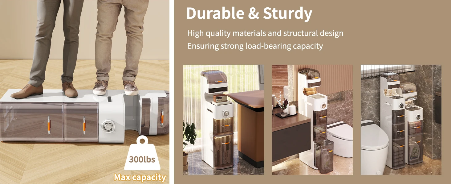 Slim Bathroom Storage Cabinet