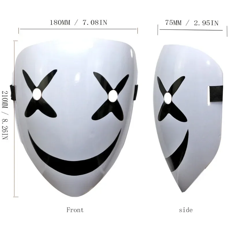Smiling Scary Mask Full Face Ghost Face Joker Halloween