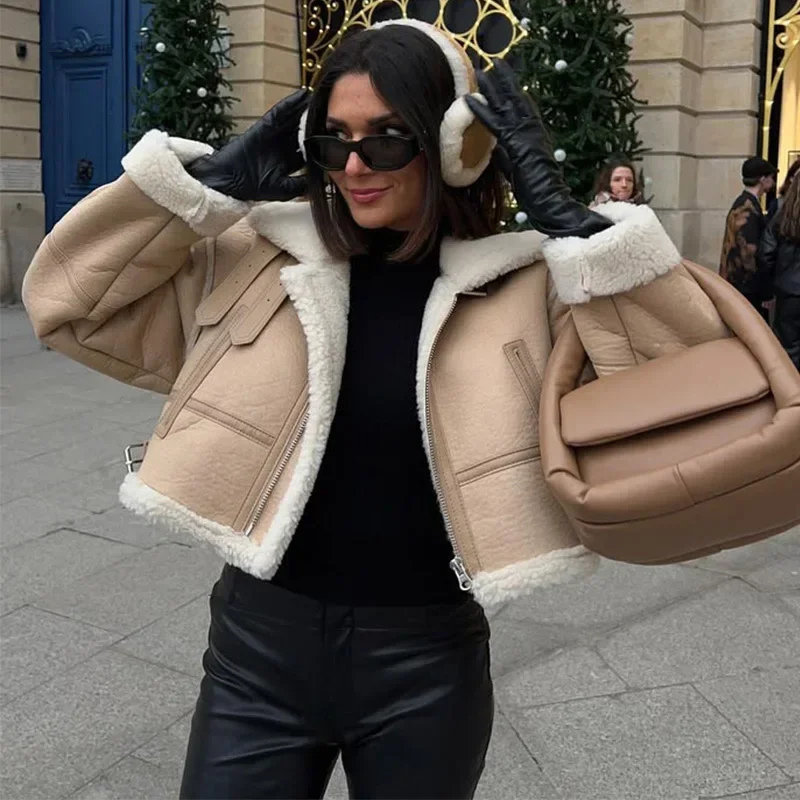 Wool Plush Earmuffs Women Khaki Ear Warmers for Winter Warm Headphones Muffs Woman Cover