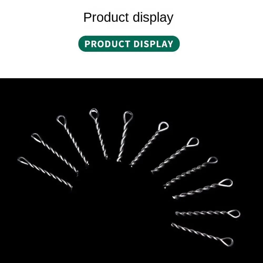 50pcs pointed Carp Fishing Chod Boilie Screw screws stainless steel Carp Fishing lure Holder Retainer Connector